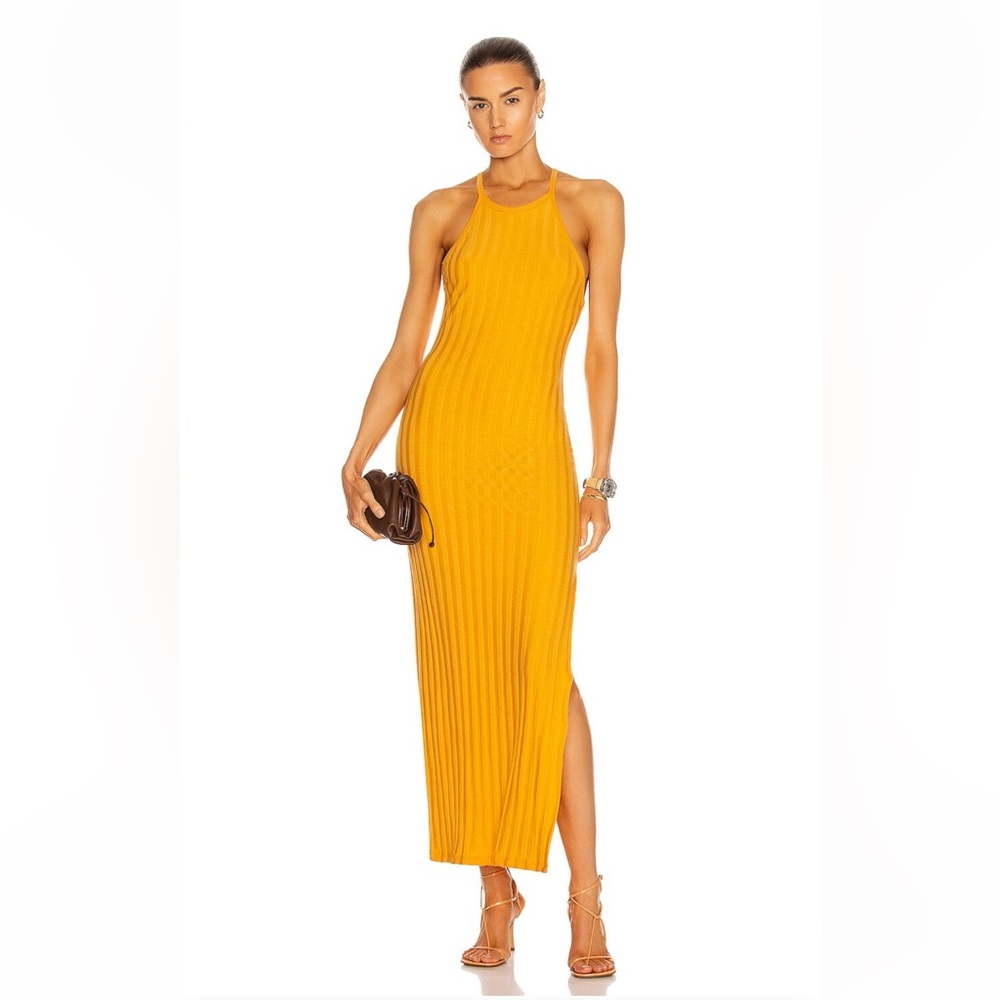 JONATHAN SIMKHAI STANDARD Megan Dress in Tangerine Sz S
